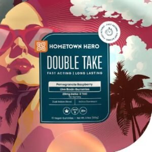 Double Take Gummies – Pomegranate Raspberry (Indica)