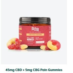 R&R CBD Pain Gummies (45mg CBD + 5mg CBG)
