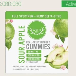 Wyld Sour Apple Gummies – THC:CBD:CBG (Full Spectrum)
