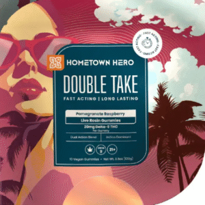 Hometown Hero Double Take – Pomegranate Raspberry Live Rosin Gummies